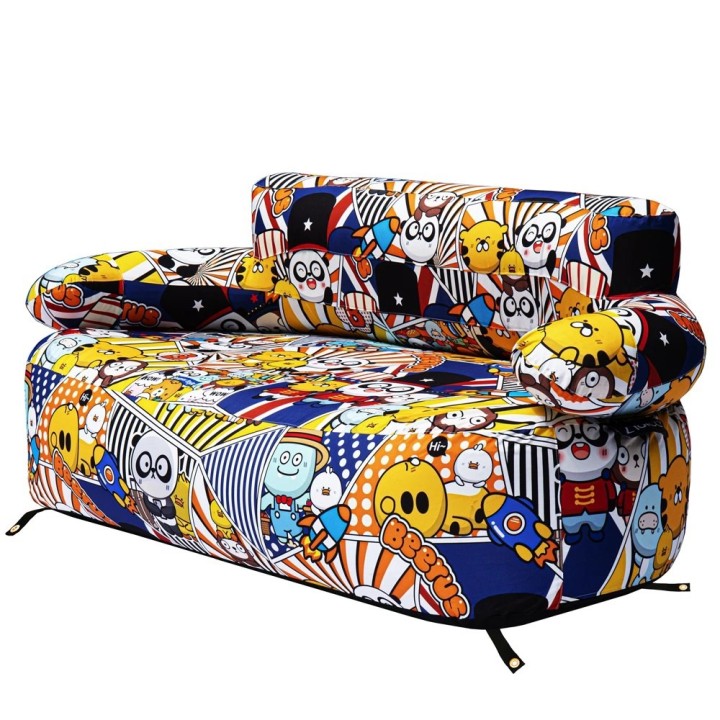 Yolco GS2W Inflatable Sofa with Colourful Print, 171 cm Wide, 400 kg Load - view 3