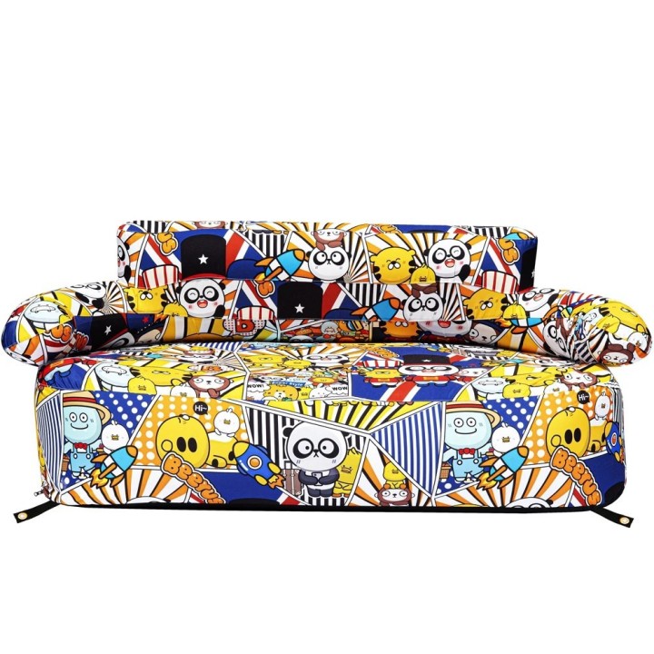 Yolco GS2W Inflatable Sofa with Colourful Print, 171 cm Wide, 400 kg Load - view 5