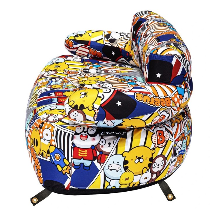Yolco GS2W Inflatable Sofa with Colourful Print, 171 cm Wide, 400 kg Load - view 7