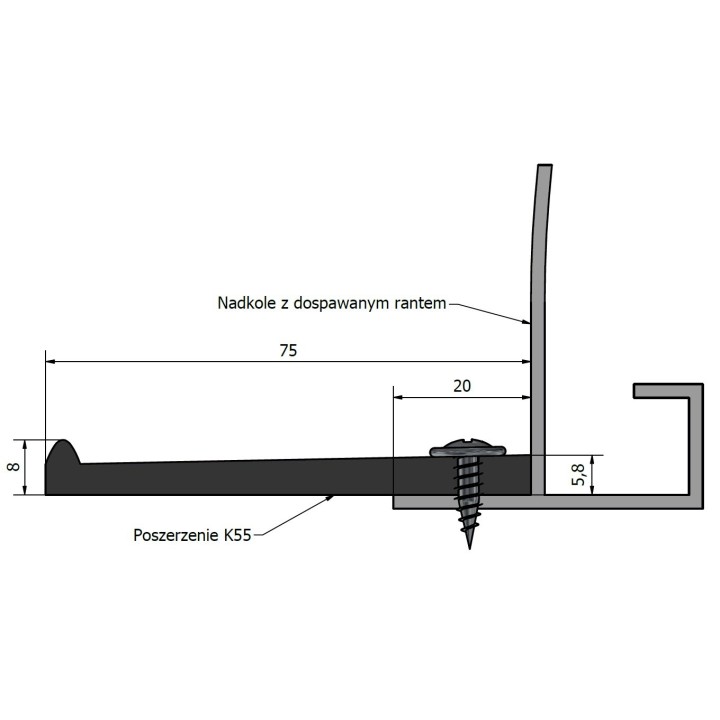 Fender flares POSK55 +5.5 cm Kalgum - view 2