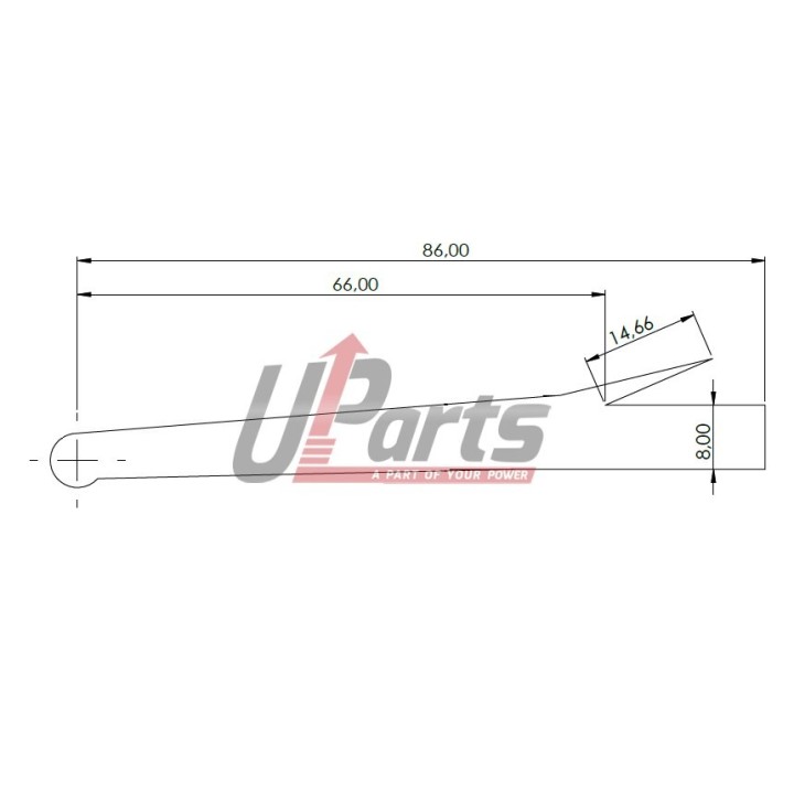 Fender flares POSK70NS +7 cm, 1 metre, underside mounting Kalgum - view 3