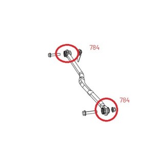 Front Panhard rod bushings Jeep Wrangler JL (IV), 2 pcs Kalgum - view 2