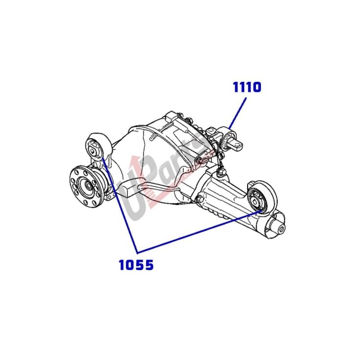 Front axle bushing kit Jeep Grand Cherokee WK / WH Commander Kalgum - view 5