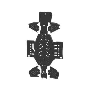 Arctic Cat 550/700 Limited HDPE skid plates | Iron Baltic