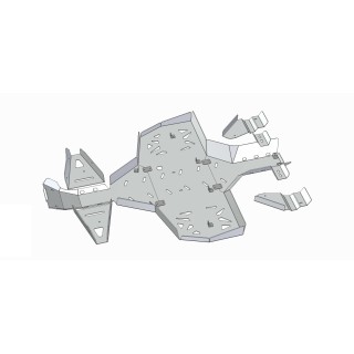 Can-Am Renegade G1 aluminium skid plates | Iron Baltic
