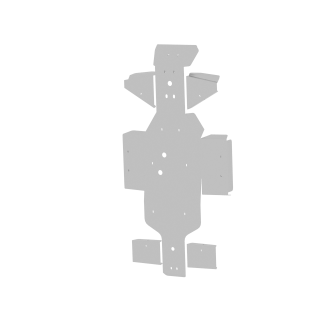 Iron Baltic Skid Plate Full Set Linhai 400 - aluminium