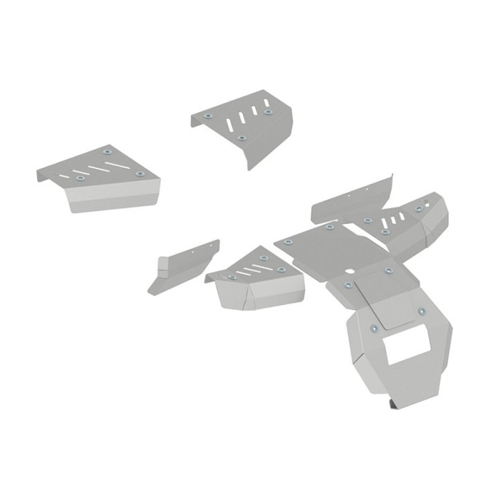 Iron Baltic Skid Plate Full Set Yamaha Wolverine 700 - aluminium - view 6