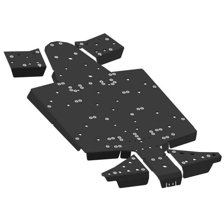 Iron Baltic ATV skid plate full set Polaris RZR 1000 S