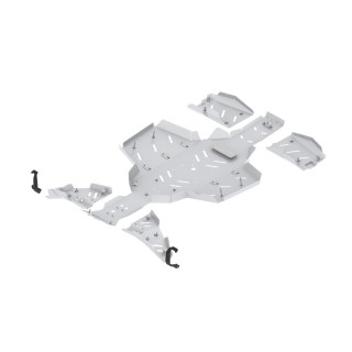 Iron Baltic Skid Plate Full Set Polaris Scrambler XP 1000 S - aluminium - view 2