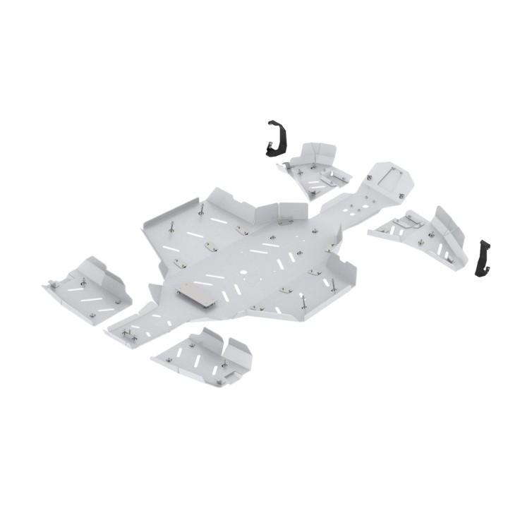 Iron Baltic Skid Plate Full Set Polaris Scrambler XP 1000 S - aluminium - view 4