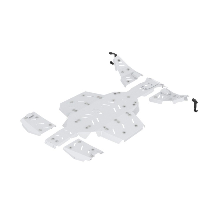 Iron Baltic Skid Plate Full Set Polaris Scrambler XP 1000 S - aluminium - view 5