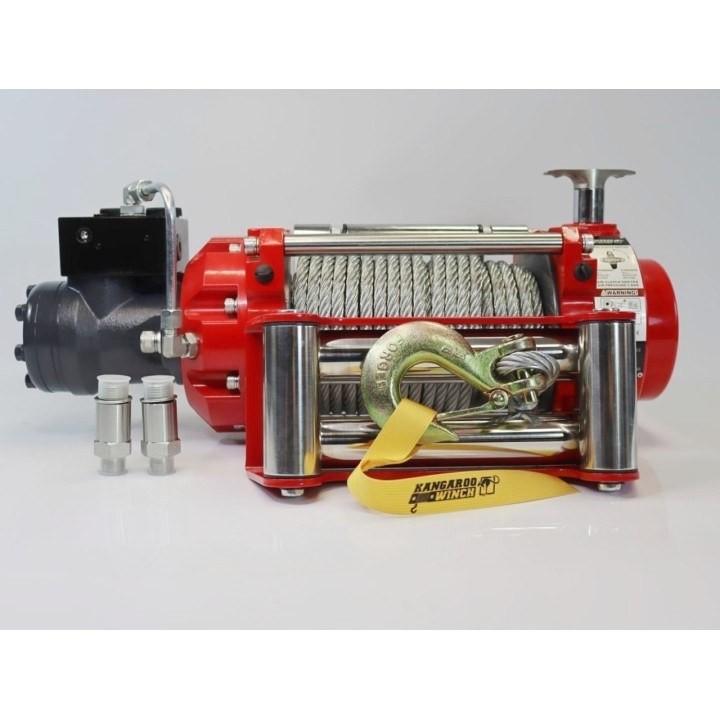 Hydraulic winch K10000HI with steel rope, hook, | Kangaroowi