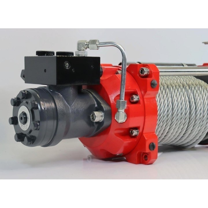 Hydraulic winch K10000HI with steel rope, hook, | Kangaroowi