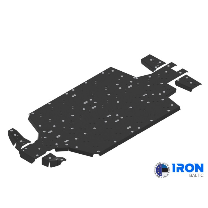 CFMOTO UFORCE 1000 XL (2022+) HDPE skid plates | Iron Baltic