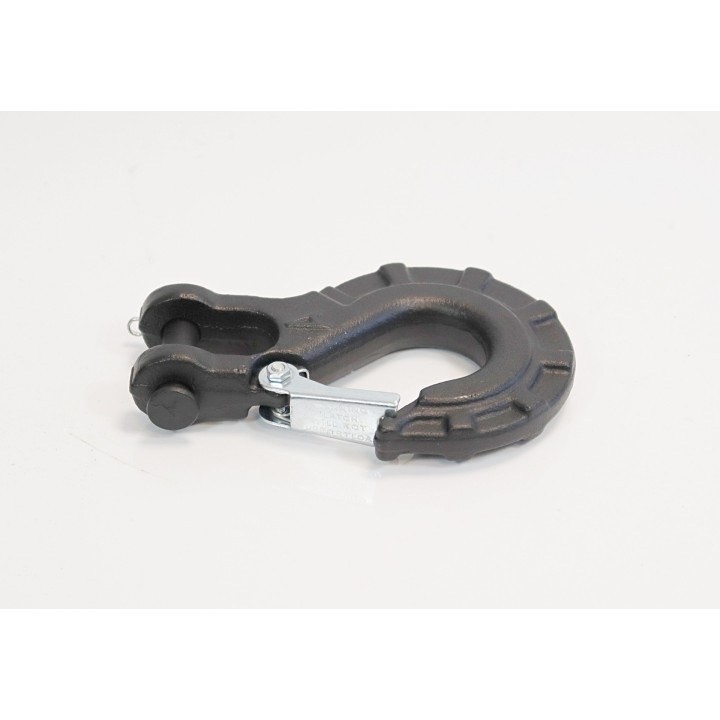 Clevis hook with safety latch, black - Kangaroo | Kangaroowi
