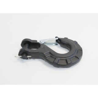 Clevis hook with safety latch, black - Kangaroo | Kangaroowi