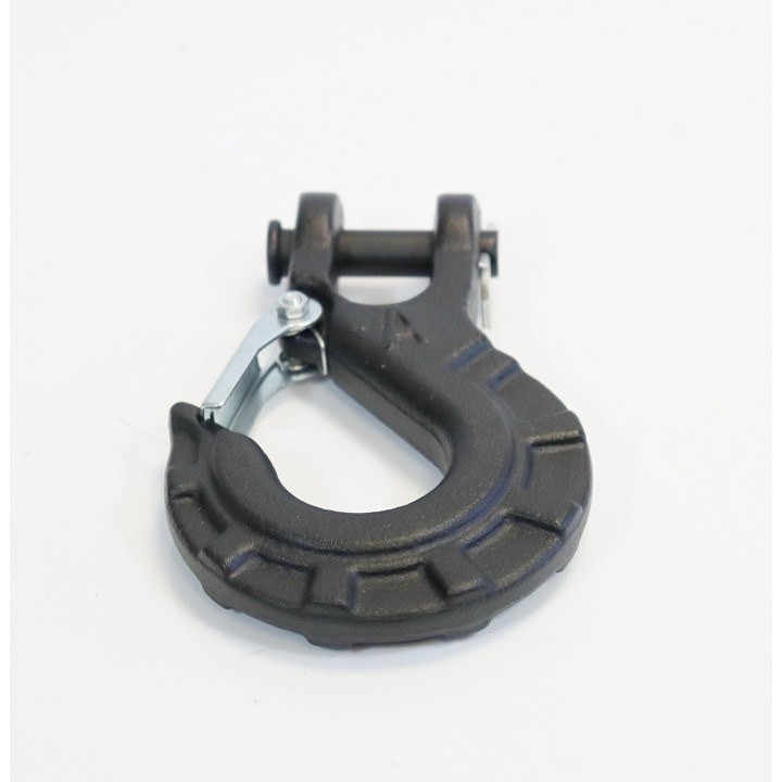 Clevis hook with safety latch, black - Kangaroo | Kangaroowi