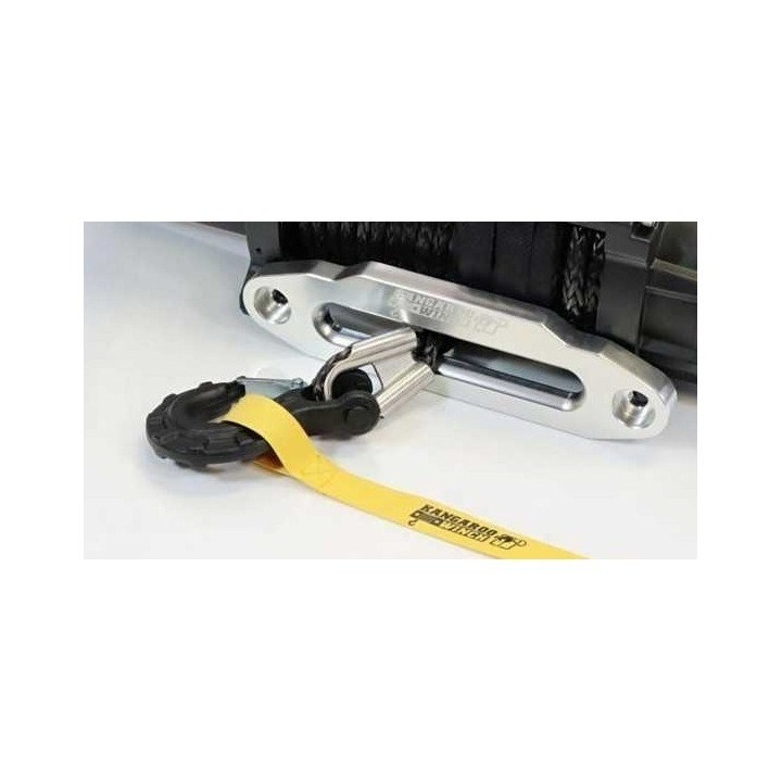 Clevis hook with safety latch, black - Kangaroo | Kangaroowi