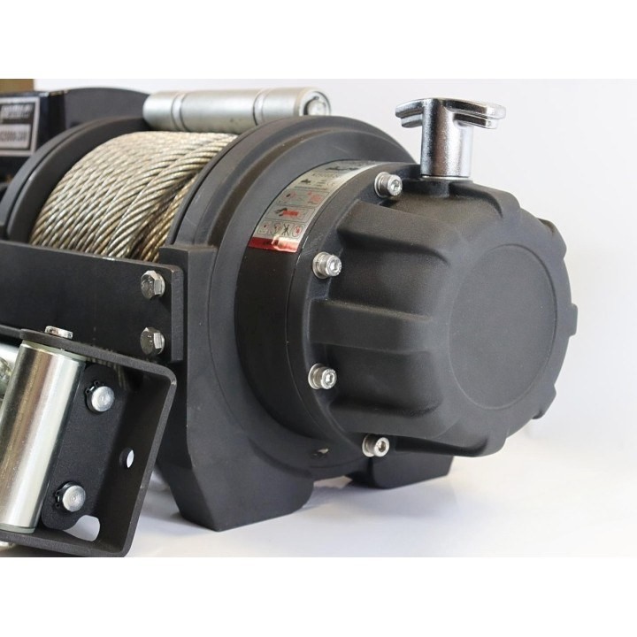 Wyciągarka K25000 24V - lina 14mm x 26,5 m, prowadnica rolkowa, napinacz, pilot na przewodzie Kangaroowinch - ujęcie 4
