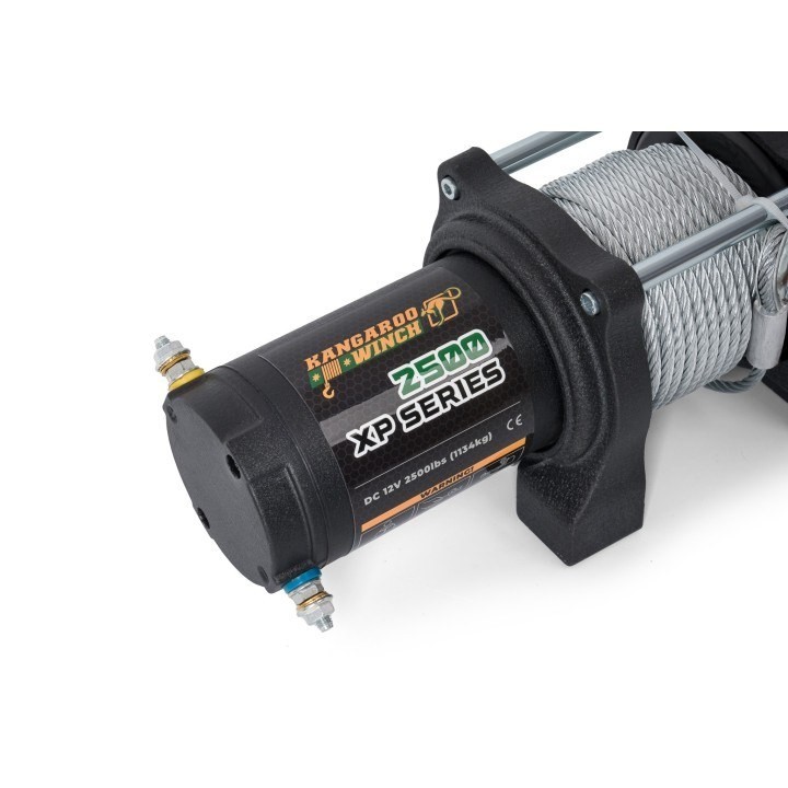 Kangaroowinch K2500XP 12V winch with steel rope | Kangaroowi