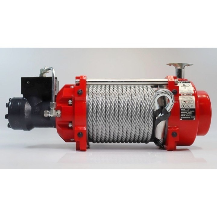 Hydraulic winch K15000HI with steel rope, hook  | Kangaroowi