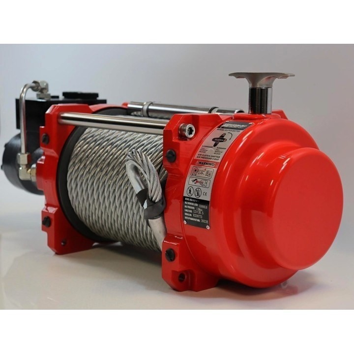 Hydraulic winch K15000HI with steel rope, hook  | Kangaroowi
