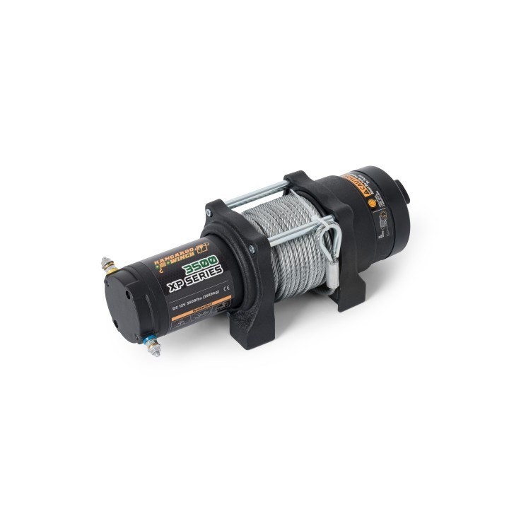 Kangaroowinch K3500XP 12V winch with steel rope | Kangaroowi