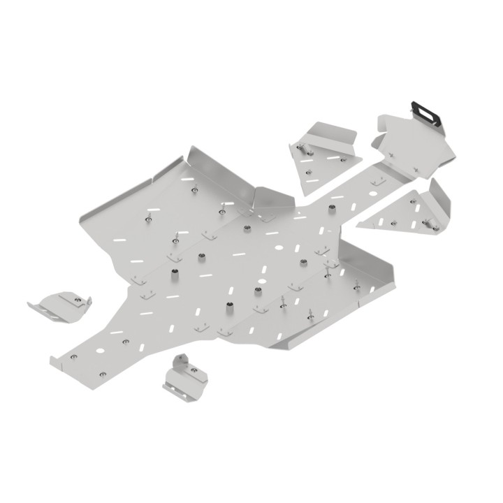 QJMOTOR SFA 1000 aluminium skid plates | Iron Baltic