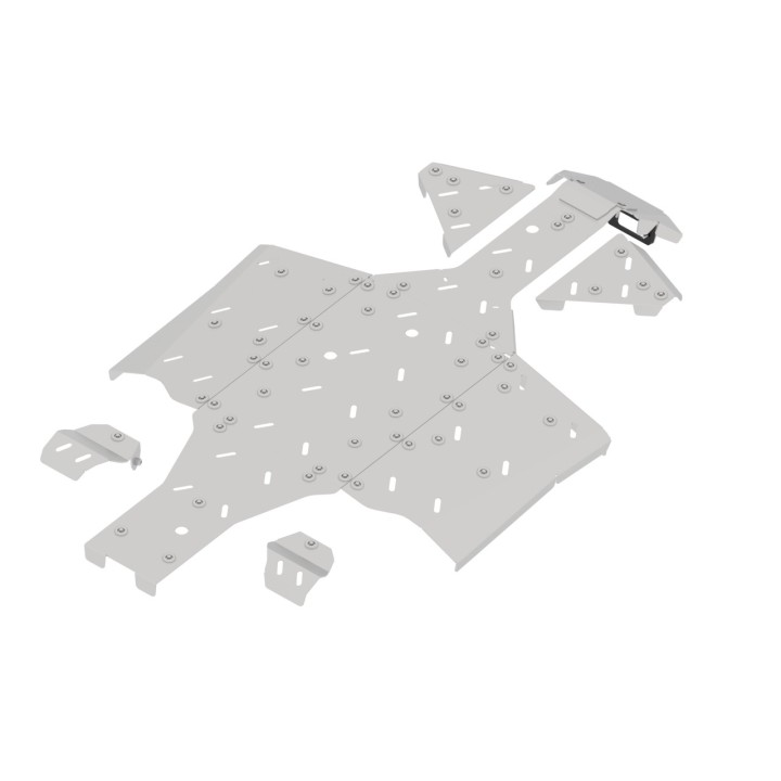 QJMOTOR SFA 1000 aluminium skid plates | Iron Baltic