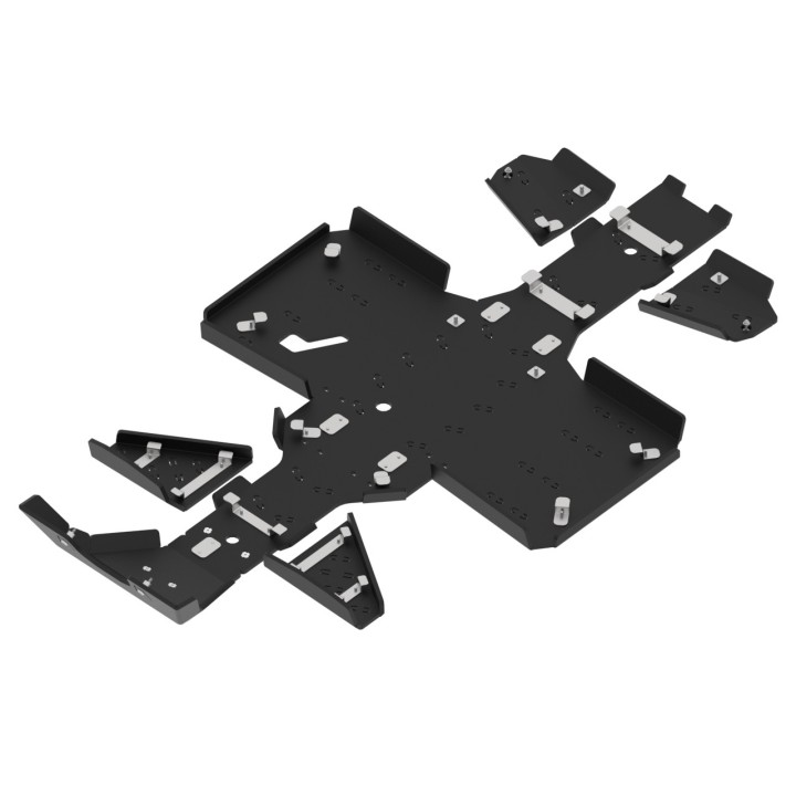 Kawasaki 450 Brute Force 4x4 HDPE skid plates | Iron Baltic