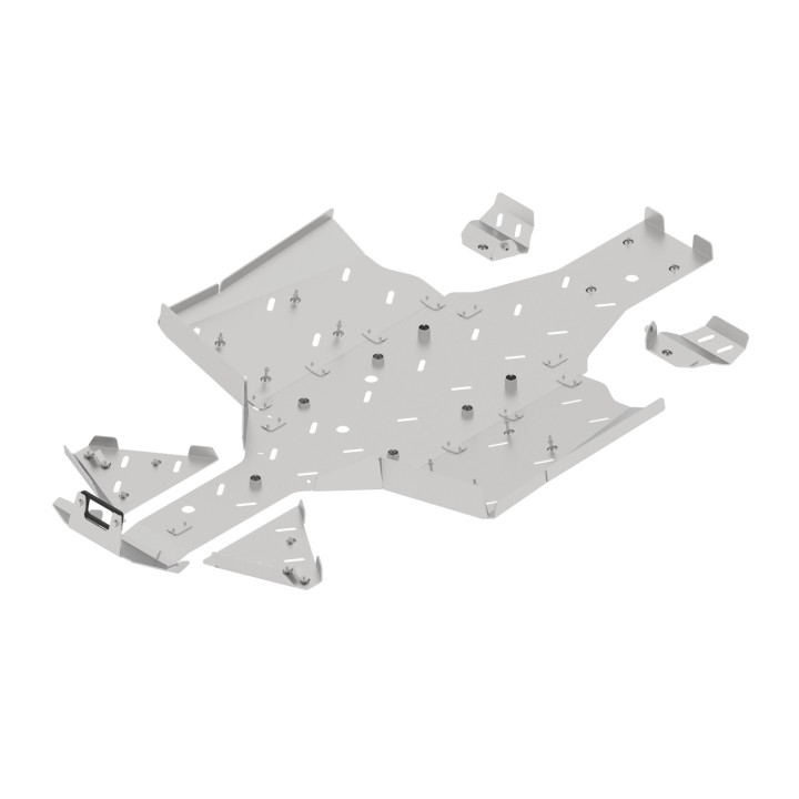 QJMOTOR SFA 1000 aluminium skid plates | Iron Baltic