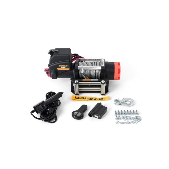 Kangaroowinch K6000E 24V electric winch with wi | Kangaroowi