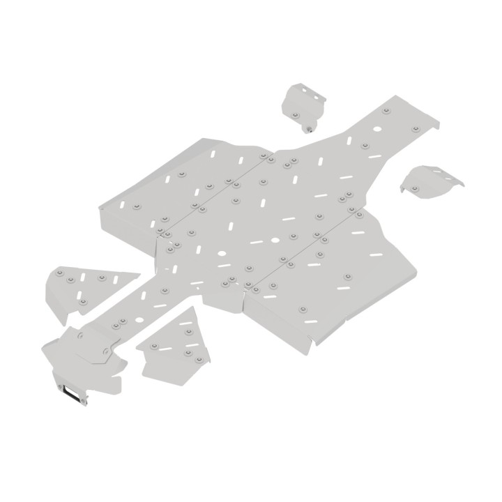 QJMOTOR SFA 1000 aluminium skid plates | Iron Baltic