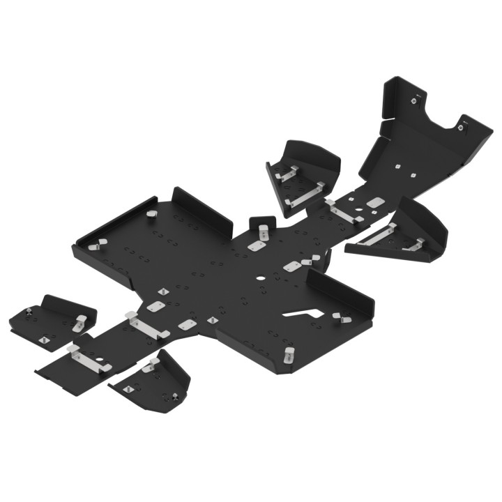 Kawasaki 450 Brute Force 4x4 HDPE skid plates | Iron Baltic