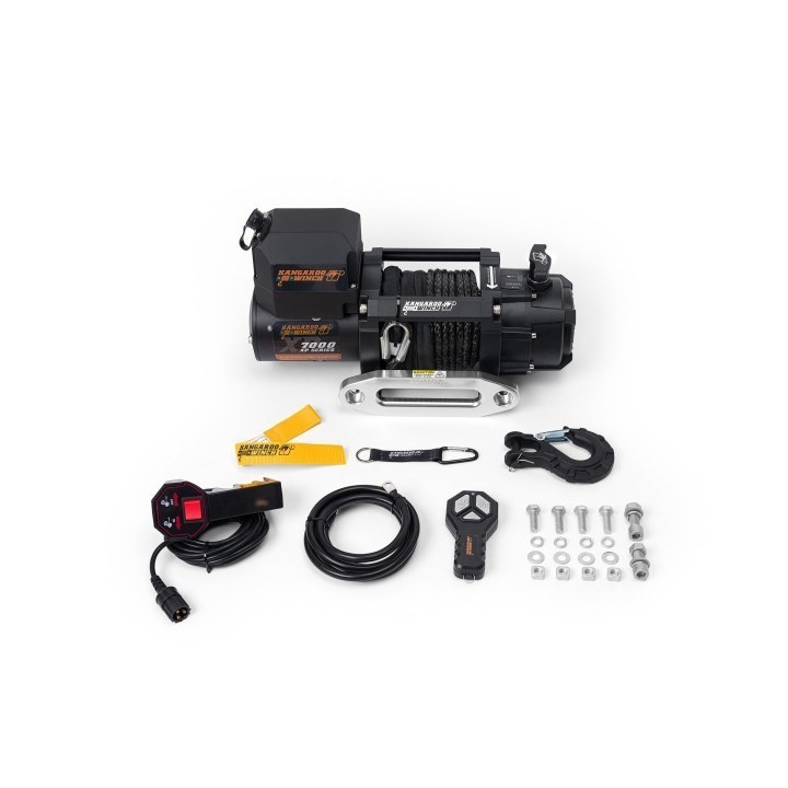 Kangaroowinch K7000XP 12V short drum winch with | Kangaroowi