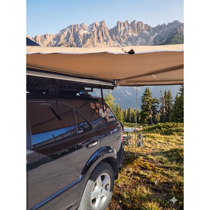 Car awning 270 degrees x 2.5 m batwing, driver side Kangaroowinch - view 3