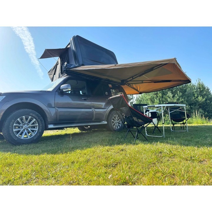 Car awning 270 degrees x 2.5 m batwing, freestanding, passenger side Kangaroowinch - view 8