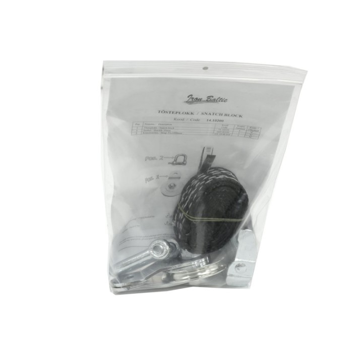 Snatch block for ATV and UTV winch rope | Iron Baltic