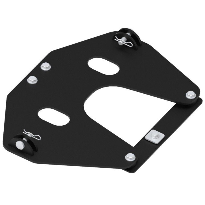 Iron Baltic Mid-Mount Plow Adapter Polaris Scrambler XP