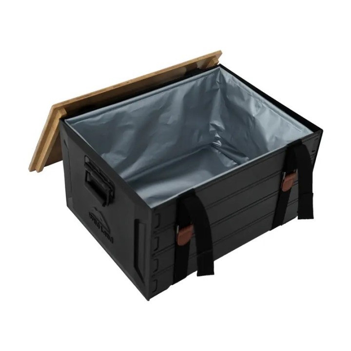 Wild Land Camping Box 46 l - Aluminium with Bamboo Wild Land