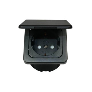 HABA C-Line Schuko Socket 230V Black IP44 | Szekla4x4