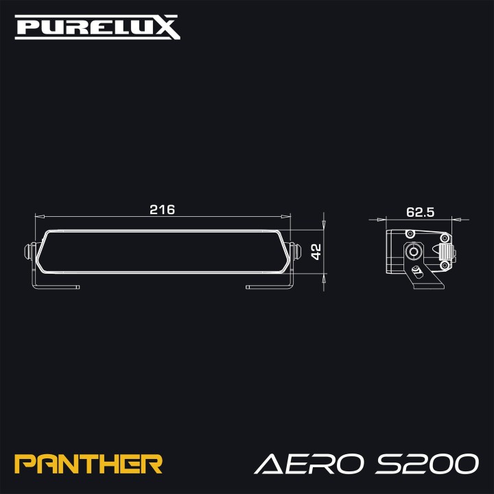 LED bar Purelux Panther Aero S200 22 cm 60 W Ref. 20 - view 9