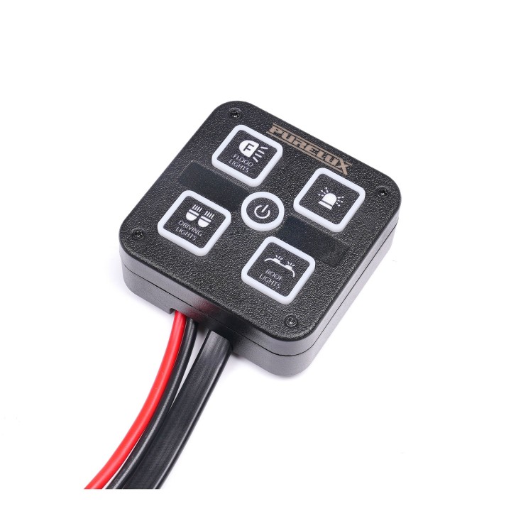 Purelux Mini Dashboard Controller, 4 Buttons | Szekla4x4
