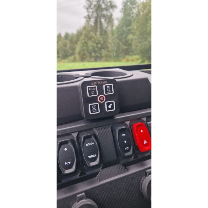 Purelux Mini Dashboard Controller, 4 Buttons | Szekla4x4