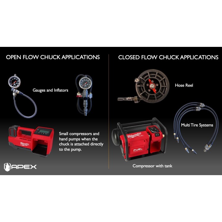 APEX High Flow Push-On Chuck for 3/8 OD Hose | Szekla4x4