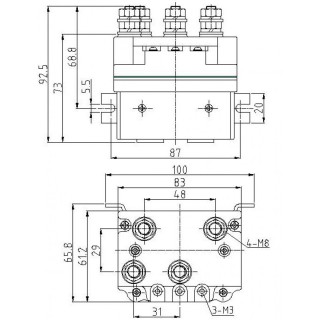 RELAY WINCH 450A 24V - view 3