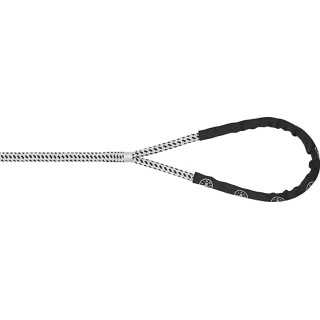 The sleeve fitted over synthetic rope, protecting the section next to the spliced eye
