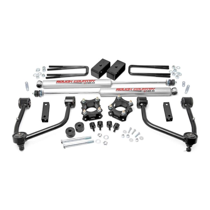 3.5" Rough Country Bolt-On Lift Kit Suspension - Toyota Tundra 07-18 4WD