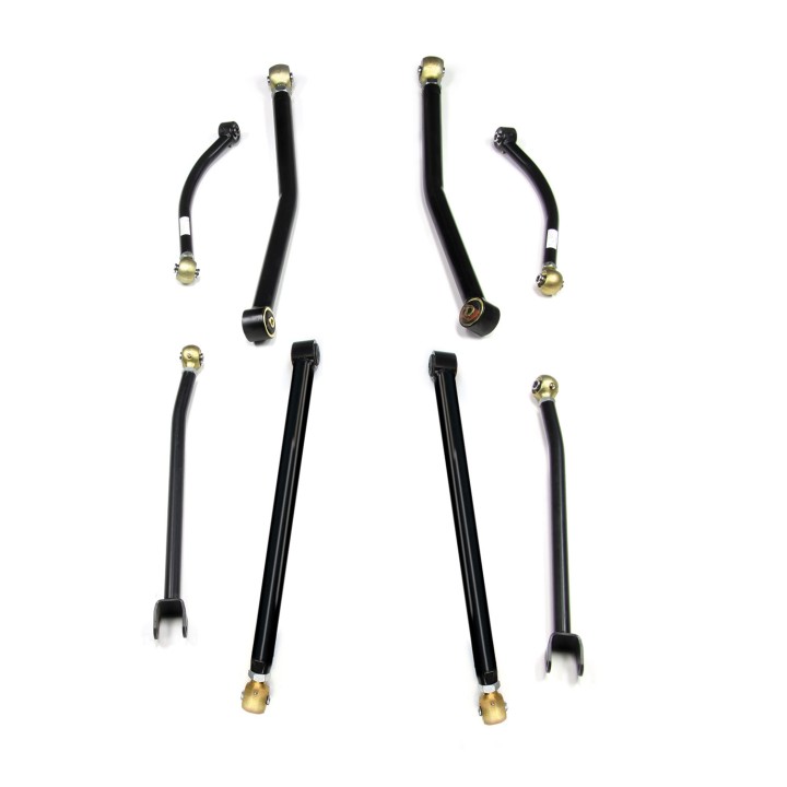 Complete set of 8 adjustable Long FlexArm Lift sway bars 2.5"-3" Teraflex Jeep Wrangler JK 2/4 Door