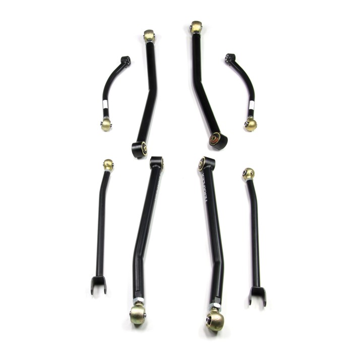 Complete set of 8 adjustable Long FlexArm Lift 4"-6" Teraflex sway bars for Jeep Wrangler JK 2/4 Door